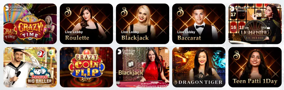 Playinexchange Casino live dealer games